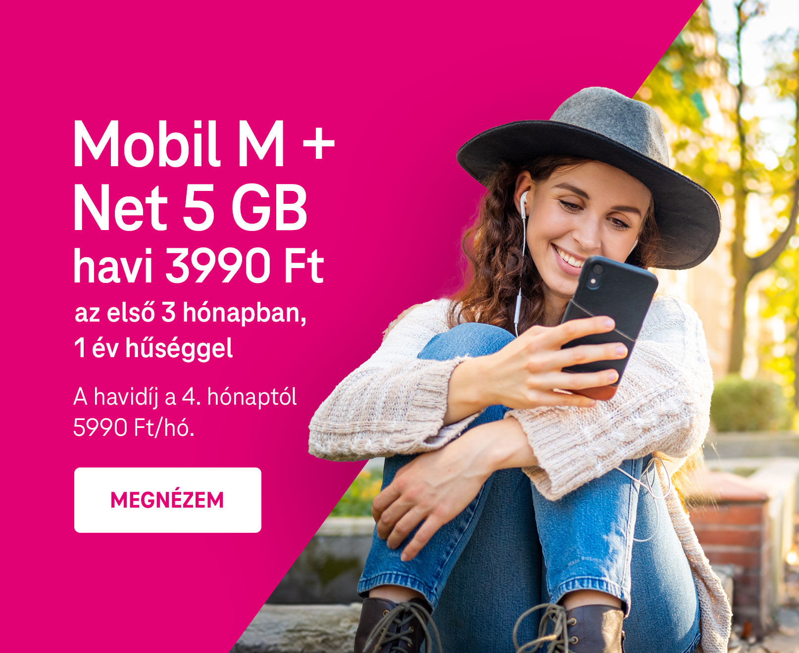 Mobil M + Net 5 GB ajánlat