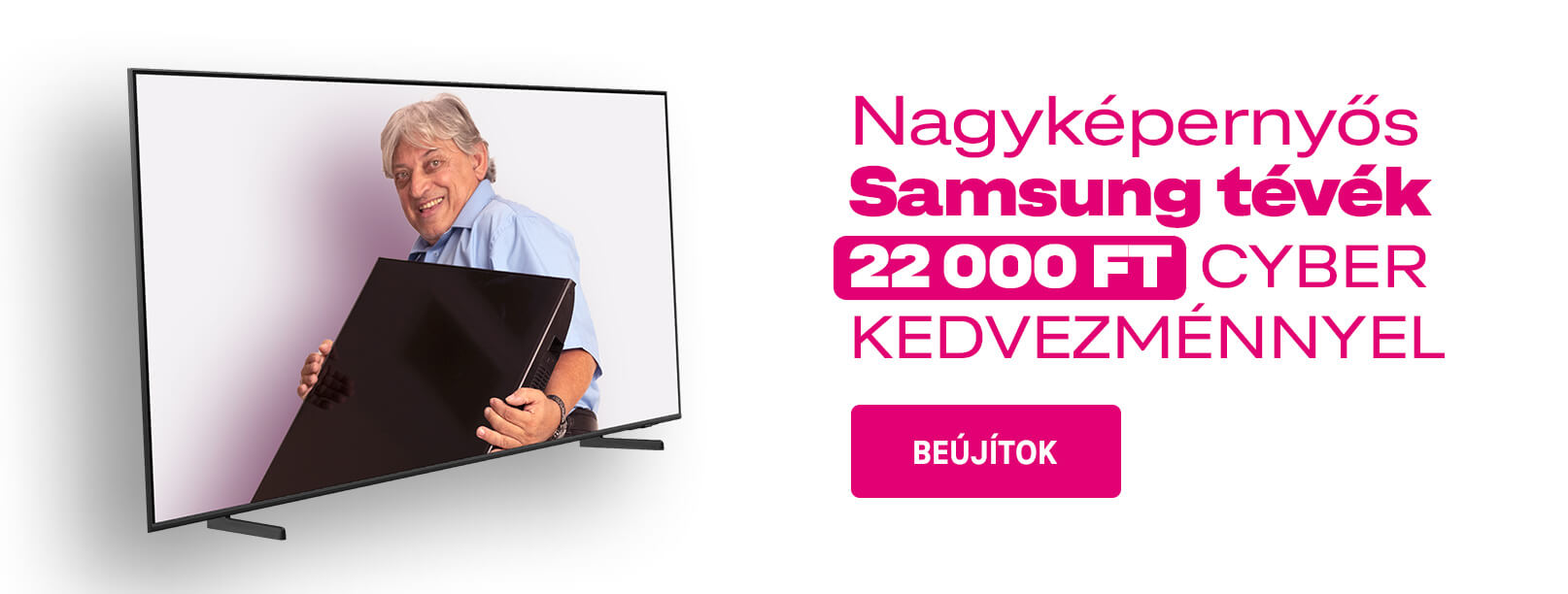 Nagyképernyős Samsung tévék 22 000 Ft Cyber kedvezménnyel